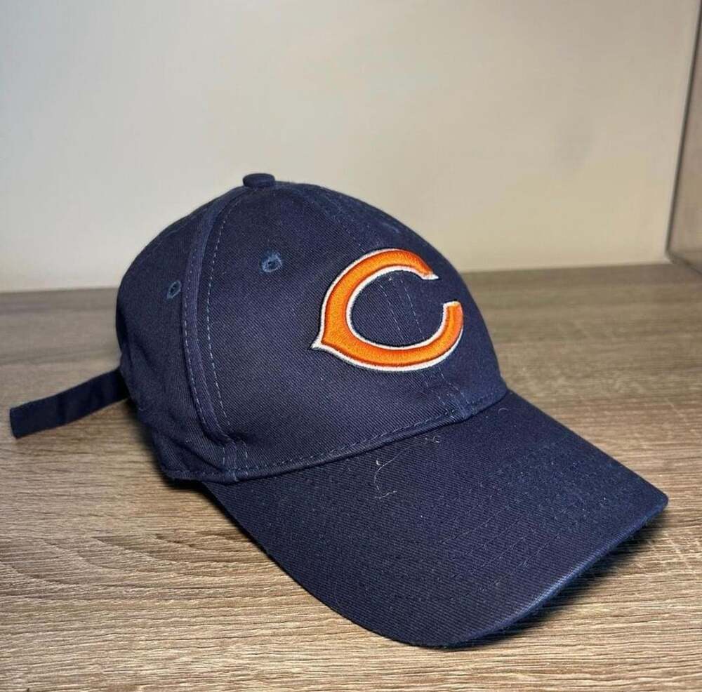 New Era Chicago Bears 9FIFTY Adjustable Strapback Hat Navy Blue